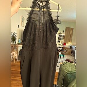 Express black lace jumpsuit women’s size XL